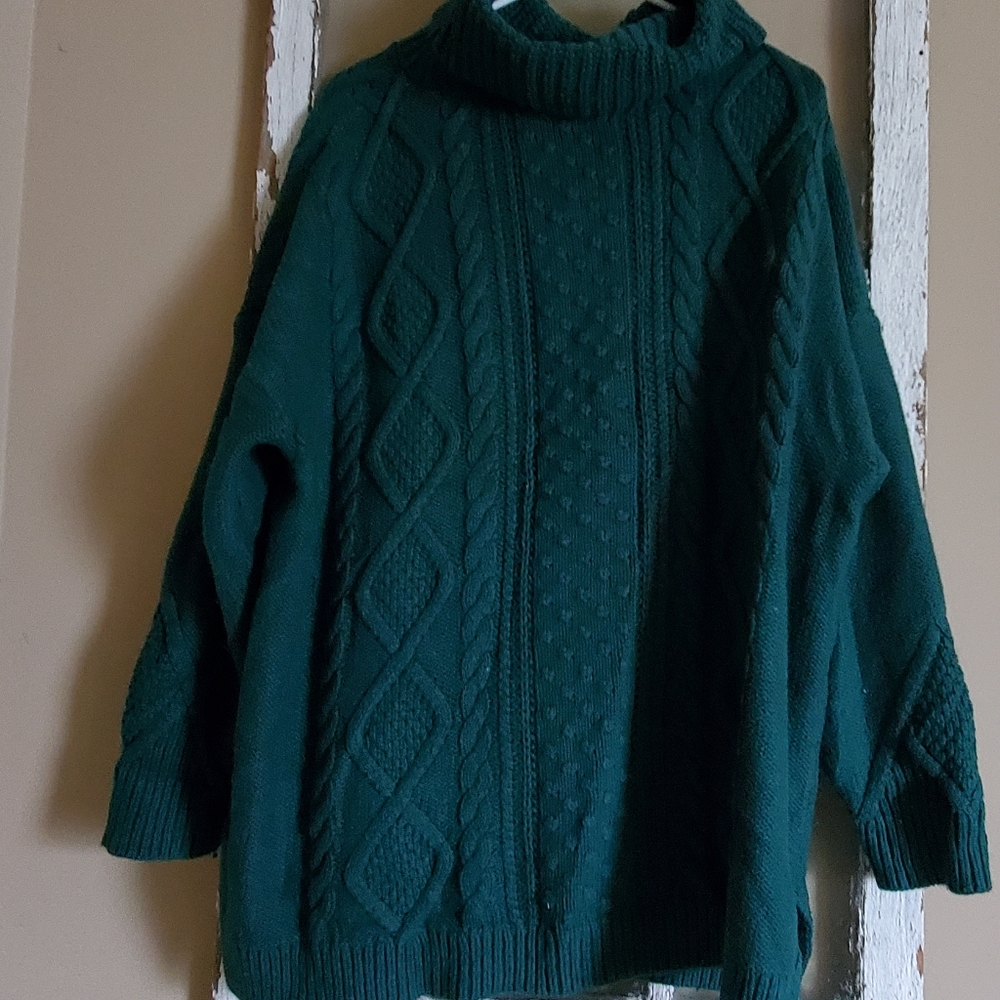 Lands' End Chunky Sweater 2 XL